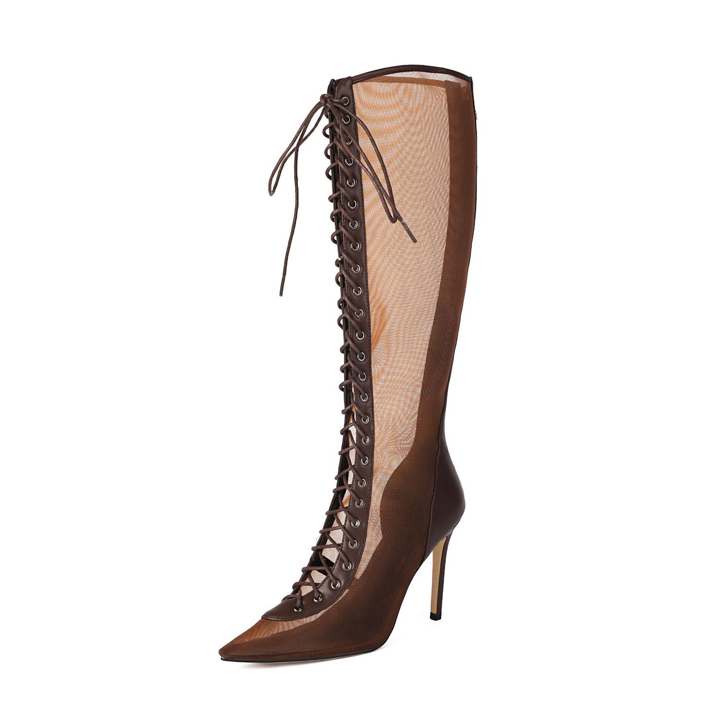 Bottes femmes à talon aiguilles – Imprimé léopard, style chic et audacieux