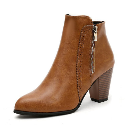 Bottes femmes talon haut – Confort et élégance en Noir et Jaune Gingembre”