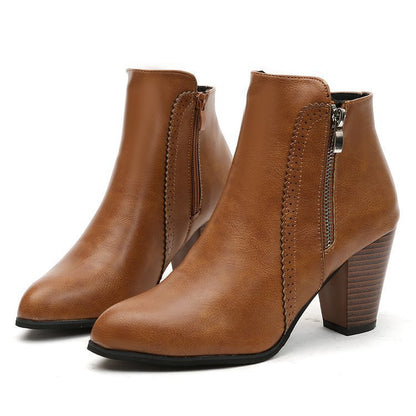Bottes femmes talon haut – Confort et élégance en Noir et Jaune Gingembre”