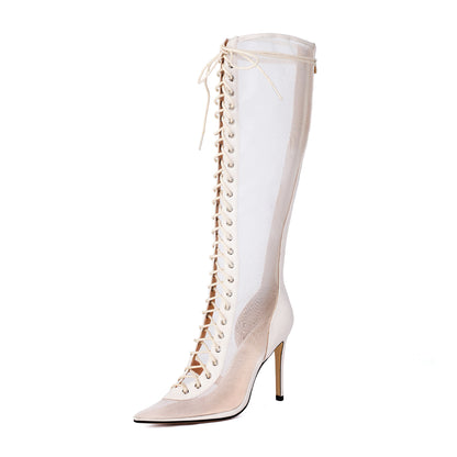 Bottes femmes à talon aiguilles – Imprimé léopard, style chic et audacieux