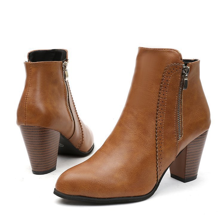 Bottes femmes talon haut – Confort et élégance en Noir et Jaune Gingembre”