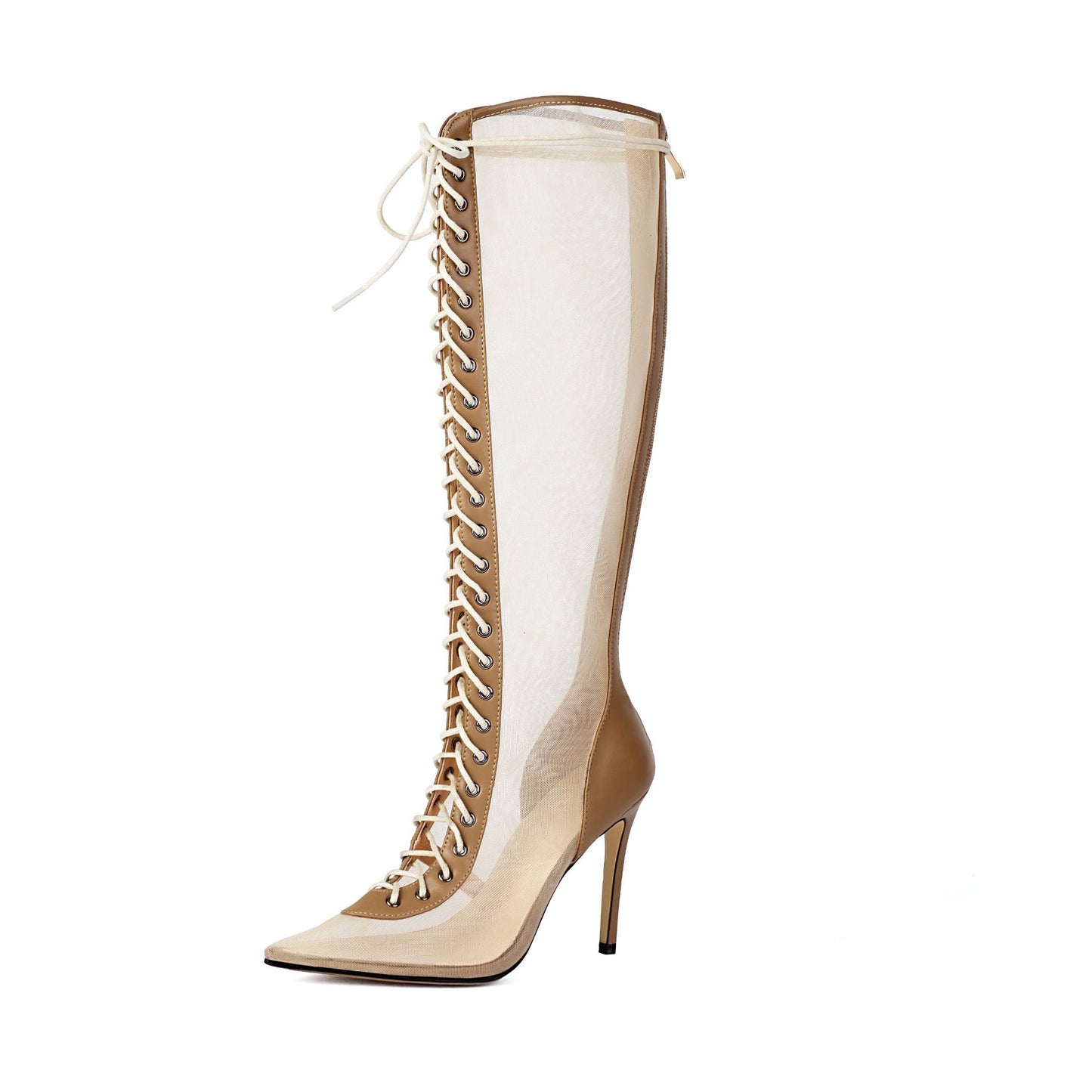 Bottes femmes à talon aiguilles – Imprimé léopard, style chic et audacieux