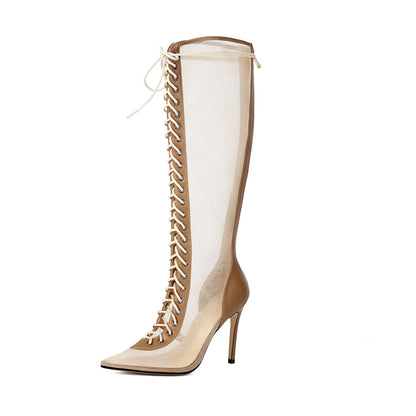 Bottes femmes à talon aiguilles – Imprimé léopard, style chic et audacieux